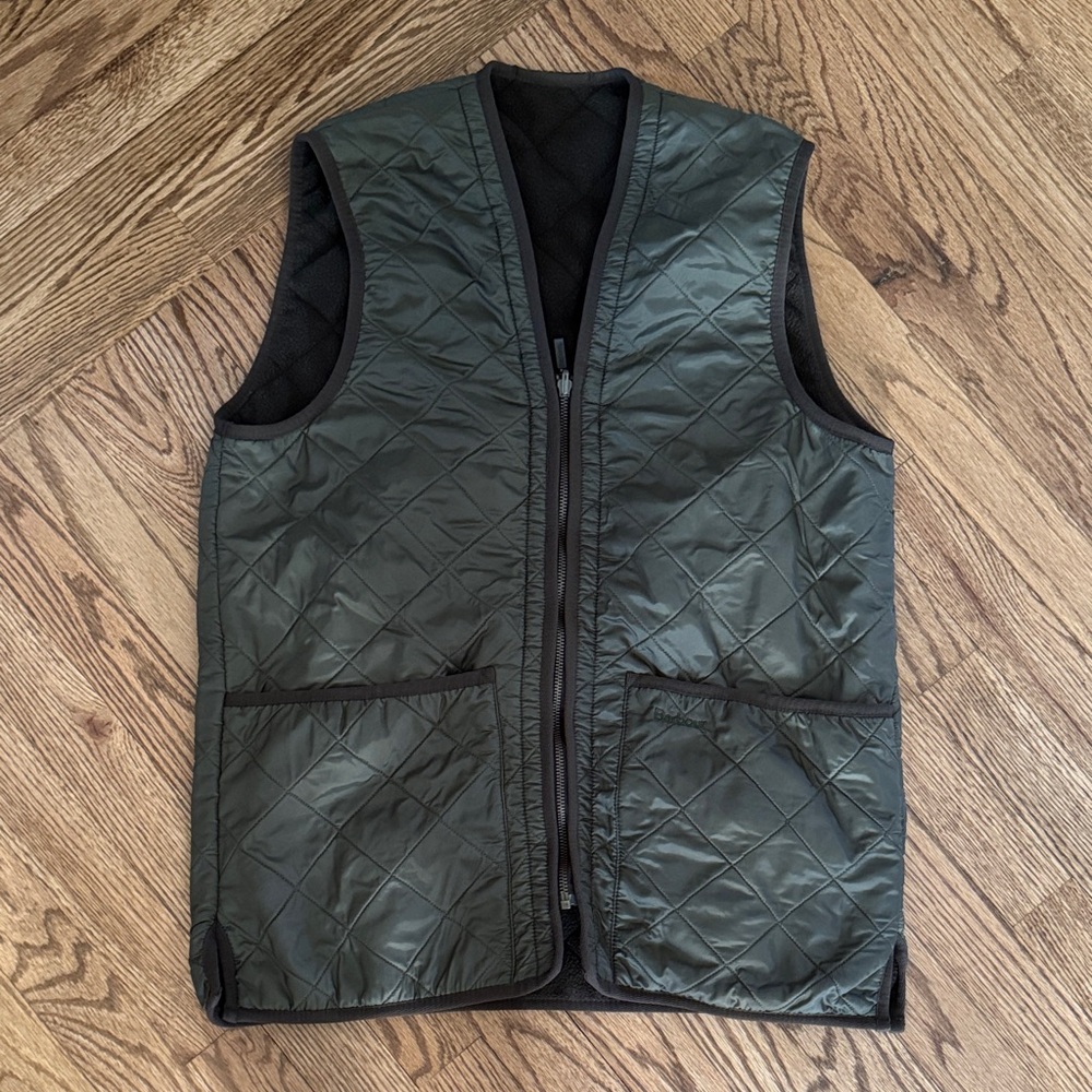 Barbour Quilted Olive Vest